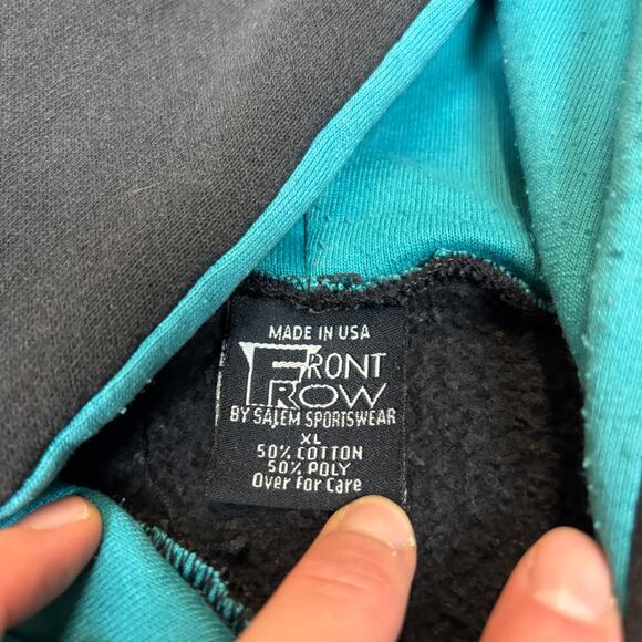 Vintage 90s Miami Dolphins Hoodie Men's XL Front Row Salem Sportswear - Picture 6 of 13